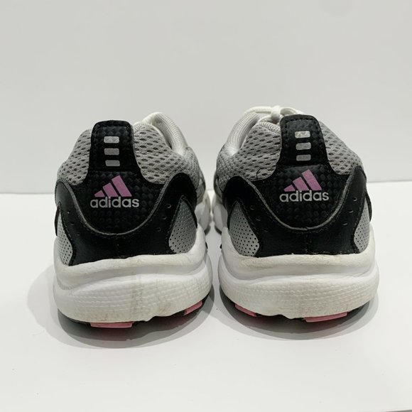 Adidas pink silver running sneaker shoes size 5 US women or big kids shoe laced - Picture 3 of 6